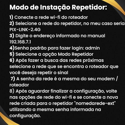 Repetidor Wi-Fi 300Mbps 4 Antenas com WPS para Rede 2.4GHz | Amplificador Extensor de Internet