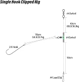 Dr.Fish 6PCS Sea Fishing Rigs Beach Casting Single & Double Hook Rigs view 2