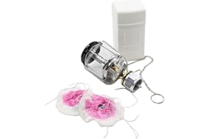 Happyyami 1 Set Gas Lamp Powered Lantern Gas Camp Light Camping Lantern Camping Lamp Nylon Plastic