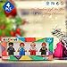 Magblock Magnetic Figures 4 Pieces Set Compatible with Magnetic Tiles-Magnetic Blocks-Magnet Toys for Kids Toddlers Gift Toys