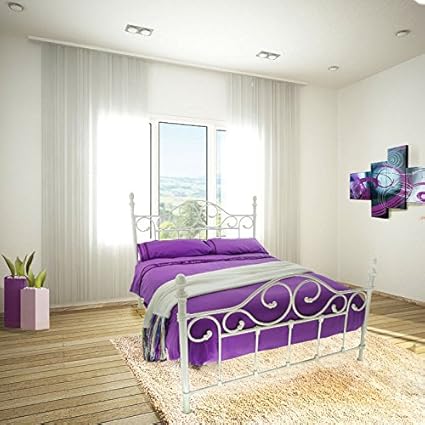 Stunning Avon Bed Frame In White Size Double 4 6 Ft