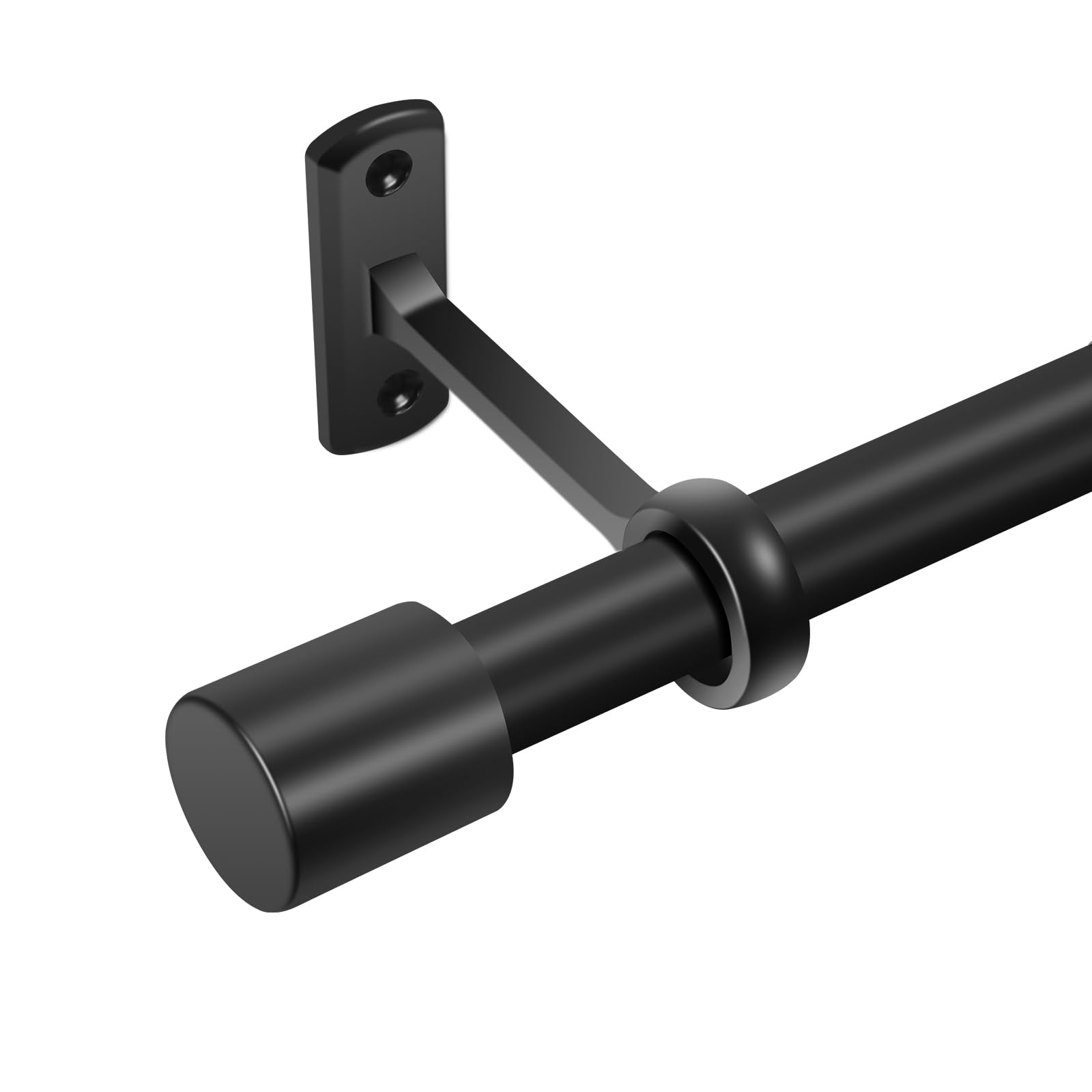 Photo 1 of Extra Long Curtain Rods for Windows 120 to 240 Inches, Adjustable 1 Inch Black Curtain Rod for Outdoor Indoor, Modern Heavy Duty Drapery Rod, Room Divider 200 Inch Rod, All Metal, Easy Install