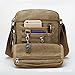Birthday Gifts for Women, Urmiss Canvas Small Messenger Bag Casual Shoulder Bag Travel Organizer Bag Multi-pocket Purse Handbag Crossbody Purse Bags