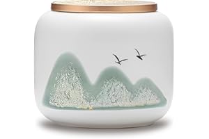 NS Online White Small Urn Ashes Keepsake - 3 inches Ceramics Sharing Memorial Small Urn, Capacity 10 Cubic inches Memorial urn for Human, Pets - Qnty 1