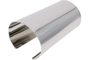 COLORFUL BLING Punk Alloy Hollow Geometric Smooth Polished Gold Hoop Open Cuff Wide Bracelet Bangle Wrist Jewelry for Women Lady