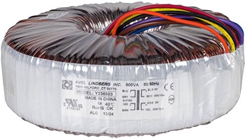 Avel Lindberg Y236903 800VA 40V+40V Toroidal Transformer