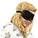 Contoured Sleep Mask Allowing Blindfold Eye To Hibernate And Prevent Insomnia - Earplugs & Carry Pouch Travel Accessory Included