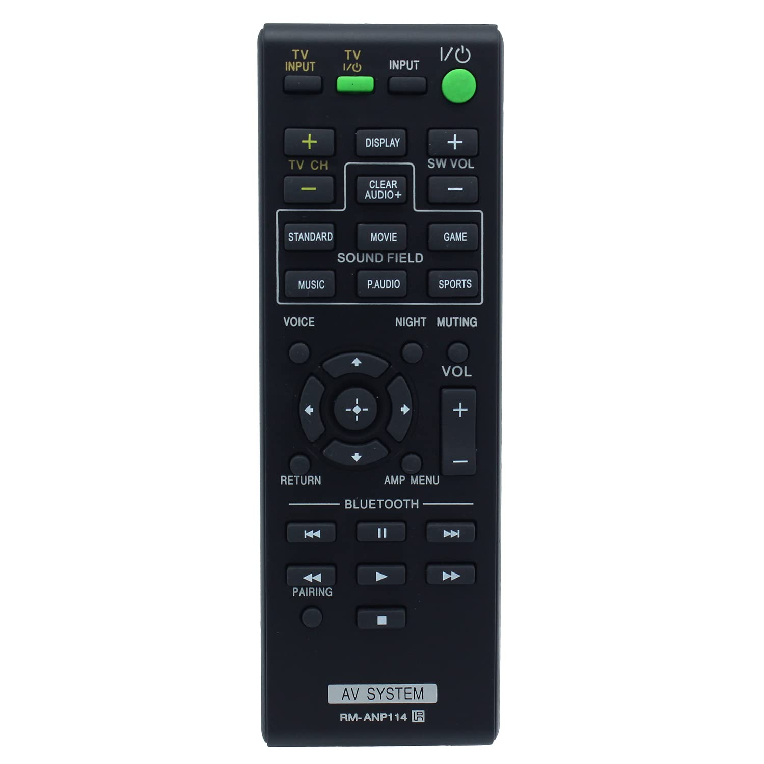 RM-ANP114 Remote Control Replacement for Sony Soundbar HT-CT770 HT-CT370 HTCT770 HTCT370