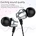 WSCSR in-Ear Headphones, Noise Cancelling Earbuds Balanced Bass Driven Sound Earphones with Mic, Compatible iPhone, iPod, iPad, Samsung Galaxy and More Blackthumb 2