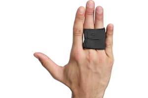 Mezeic Finger Splint Finger Buddy Wraps Reusable Finger Support Sleeves, Adjustable Elastic Trigger Finger Splints Compression Straightening Mallet Finger Brace for Arthritis Pain, Sport Injuries - M