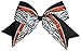 Jumbo Met Rhnstn Hair Bow W/Zeb Prnt Metallic Ora