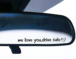 Set of 2 We Love You, Drive Safe Multi-Surface