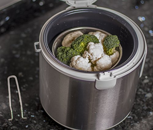 image for Pars&Pars Stainless Steel Steamer Basket Removable Handle Fits Perfect