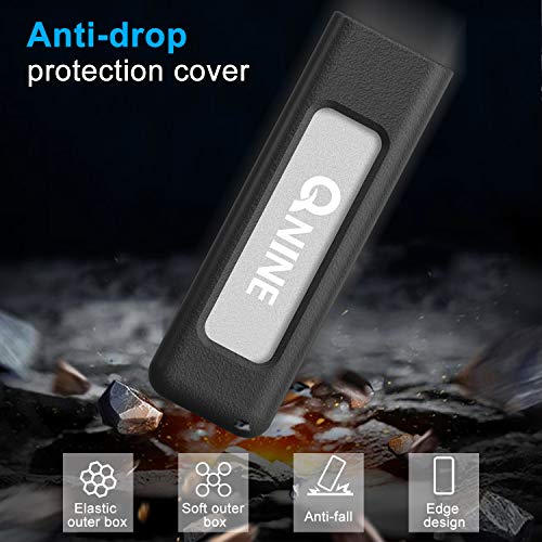 QNINE 1 TB External SSD (Protective Case Included), Portable SSD USB C for MacBook, USB 3.1 High Speed External SSD for Laptop, Xbox One X, etc