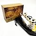 OPO Opera Theater Horse Racing Glasses Binocular Telescope with Handle (White with Gold Trim) 3X25