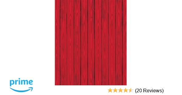 Beistle 52057 Red Barn Siding Backdrop Party Accessory 4 Feet By