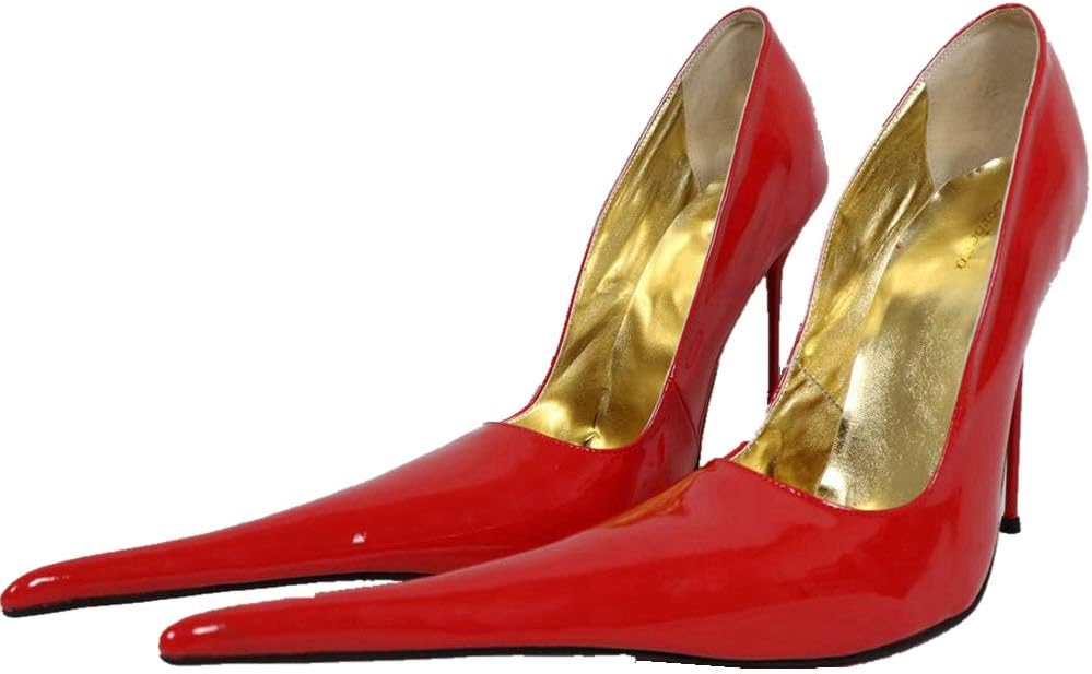 14Cm Stilettos Metal High Heel Women Pumps Long Pointy Toe Shoe Custom 12Cm 16Cm 18Cm