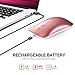 Wireless Mouse, Inphic Slim Silent Click Rechargeable 2.4G Wireless Mice 1600DPI Optical Portable USB PC Computer Laptop Cordless Mouse with Nano Receiver for Windows Mac MacBook, Rose Gold