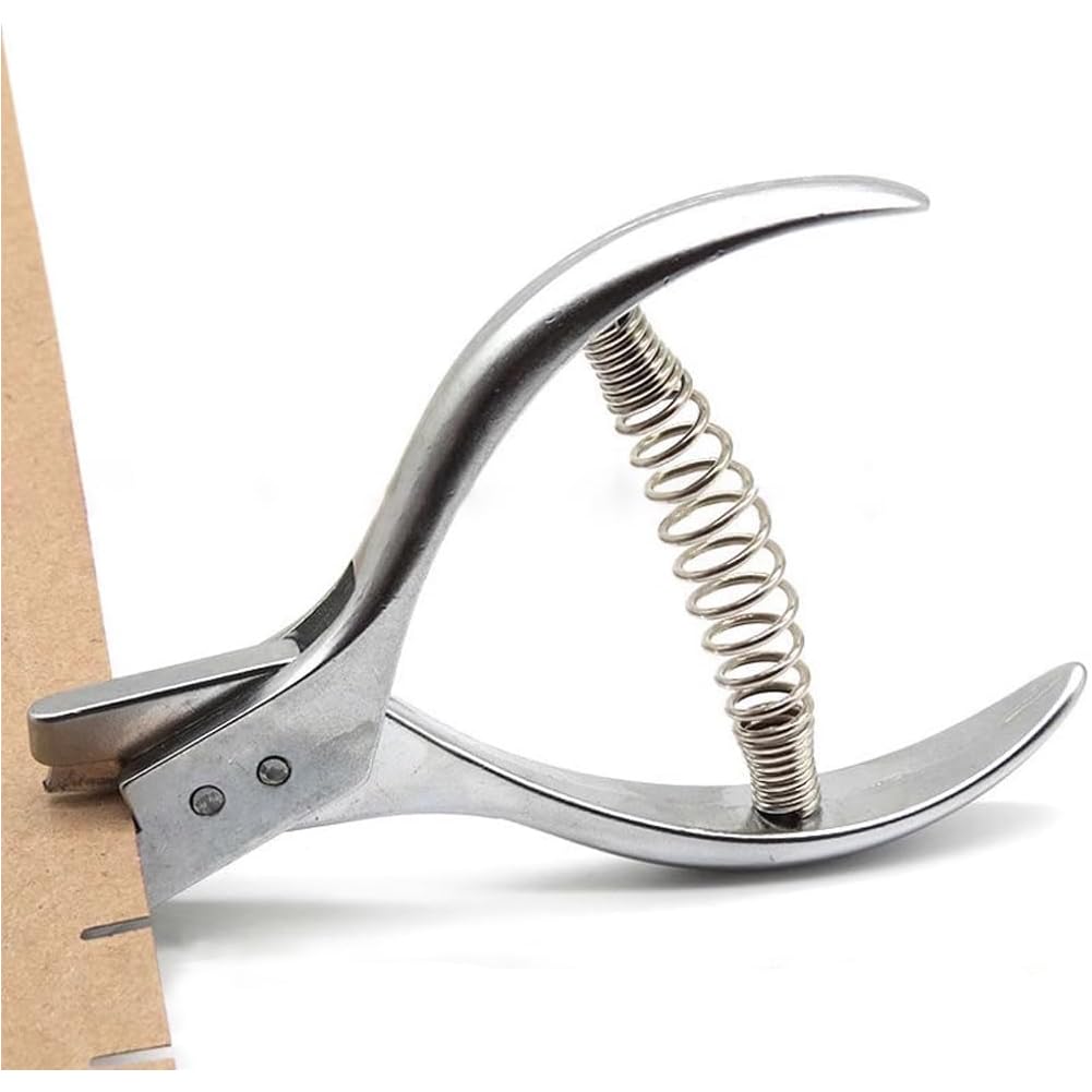 MLMLH Cutter Sewing Pliers, Tailor Sewing Plier Garment Sewing Pliers Hole Notches Punch Tool Hole Punch Maker Stainless Steel Pattern Marking Tools(Silver)