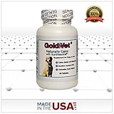 Gold Vet Naturally Calm with L-Theanine. 45 Delicious Chewable Tablets. Relieves Aggressive Behavior. Helps Dogs Cope with Separation Anxiety, Loud Noises, Car Rides or other Stressful Situations.