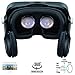 VR EMPIRE Headset 3D Glasses with 120° FOV, Anti-Blue-Light Lenses, Stereo Headset, for All Smartphones with Length Below 6.3 inch Such as iPhone & Samsung HTC HP LG etc.,V7.0 -Black,43235-50948