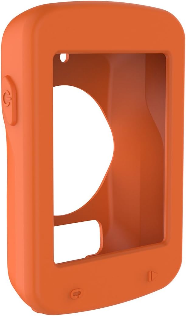 MOTONG Silicone Protective Case Cover Shell for Garmin Edge 820(Silicone Orange)