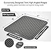 NOVU Premium Silicone Dish Drying Mat - Extra High Ridges, Upgraded Thickness, Fastest Drying Dish Mat - Non Slip | Multipurpose Heat Resistant Countertop Protection Trivet | Gray 18x16