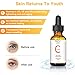 Vitamin C Serum for Face - NaCot Vitamin C Serum 20% Vit C with Hyaluronic Acid and Vitamin E - Natural & Organic Anti Wrinkle Anti Aging Facial Serum - 30ml