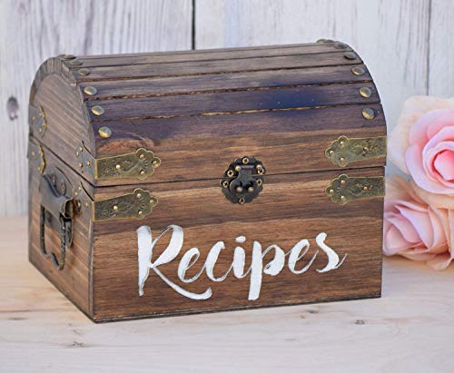 Personalized Recipe Card Box - Personalized Gift - Rustic Home Decor - Recipe Holder - Recipe Box - Recipe Card Box - Wood Recipe Box - Recipe Box With Wooden Dividers Option