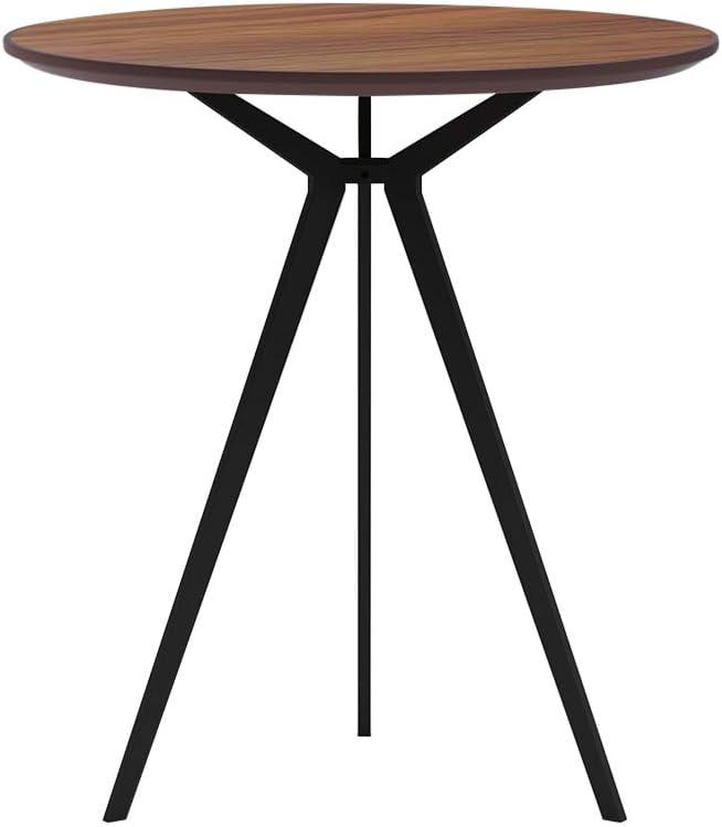 Small Round Conference Table Dining Table with 3 Legs Modern Coffee Table for Living