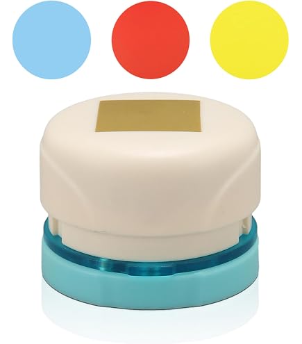 MIAO JIN 2er-Set Handstanzer – Dreieck & Quadrat (0,6 Cm) Für Basteln, Scrapbooking & DIY