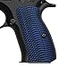G10 Grips for CZ 75 Compact, OPS Texture, Blue/Black, Cool Hand Brand