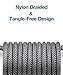USB Type C Cable 3A Fast Charging, JSAUX USB C Cable[2-Pack 6.6Ft] USB-A to USB-C Charge Nylon Braided Cord Compatible with Samsung Galaxy S20 S10 S9 S8,Note 10 9 8, LG,USB C Charger and More-Grey