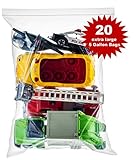 20 Count Extra Large Zip and Lock Bags, Strong