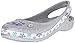 crocs Genna II Frozen Girls Slingback Flat (Toddler/Little Kid/Big Kid), Silver, 12 M US Little Kid