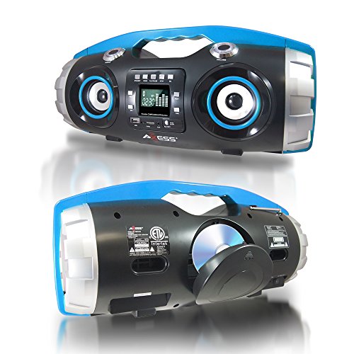 AXESS-Axess-Portable-Bluetooth-FM-RadioCDMP3USBSD-Heavy-Bass-Boombox