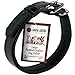 Logical Leather Padded Dog Collar - Best Full Grain Heavy Duty Genuine Leather Collar - Black - Large