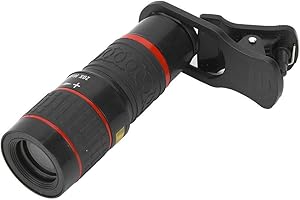 TANGXI 20X Zoom Telephoto Mobile Phone Lens with HD Eyepiece, Portable Long Focus Zoom Telephoto Lens with Clip for Smart Phone Tablet PC