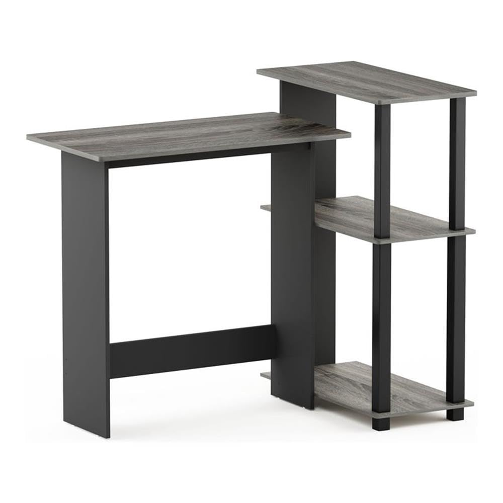 Furinno Computer Desks, Wood, French Oak Grey/Black, one size