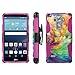 [ArmorXtreme] Case for LG G Vista 2 H740 Black/ Hot Pink [Combat Armor Heavy Duty Case with Holster] - [Rainbow Abstract]
