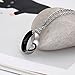 ANAZOZ His & Hers Real Love Heart Promise Ring Stainless Steel Couples Wedding Engagement Bands Top Ring, 6mm
