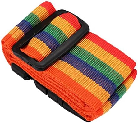 Damark Backpack Bag Luggage Suitcase Straps Baggage Rainbow Belt Adjustable New