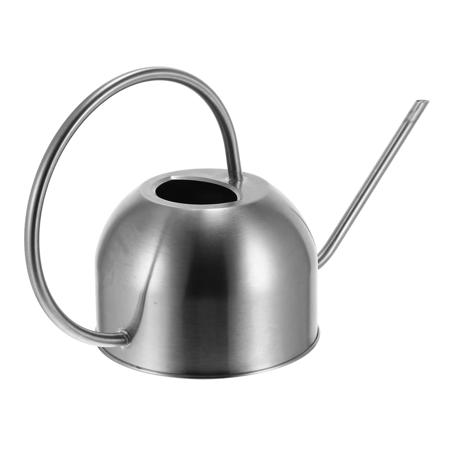 Hemoton 1. 5L Watering Can Stainless Steel Long Nozzle Flower Watering Can Long Mouth Watering