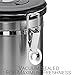 Coffee Container Airtight - Coffee Vault - by Mixpresso (16 Ounces, Stainless Steel)
