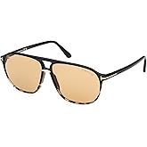 Tom Ford Bruce TF1026 05E Sunglasses Men's Shiny Tokyo Tortoise/Black/Brown 61mm