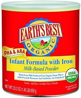 Earth's Best Infant Form Organic DHA & ARA (4x23.2 Oz)