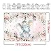 Mocsicka Elephant Baby Shower Backdrop 7x5ft Cute Girl Elephant Pink Floral Photo Booth Backdrops Elephant Birthday for Girl Photography Background
