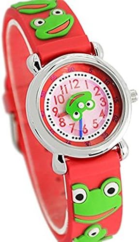 Fashion Brand Quartz Wrist Watch Baby Children Girls Boys Watch Frog Design Waterproof Watches