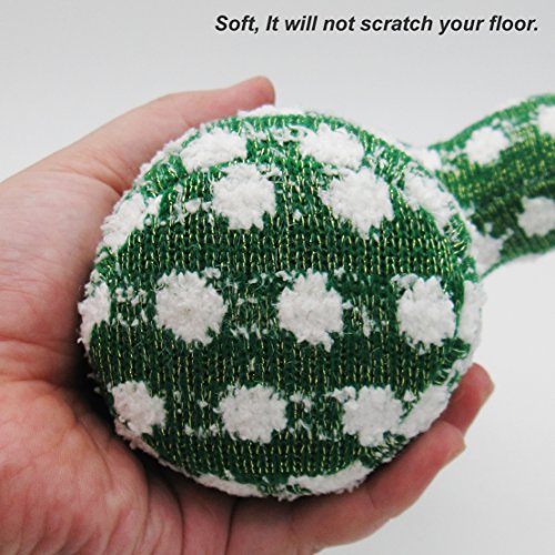 EDLDECCO Artificial Handicraft Fabric Cactus Decorative Plush Gift for Your Home Décor Table Décor Bedroom and Office-Green Golden line with Snowflake St. Patrick's Day Decoration - Thumbnail 4
