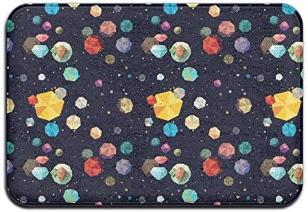Shke Asteroids Planet Home Doormat Floor Mat 4060 Non-slip 18x30(IN)